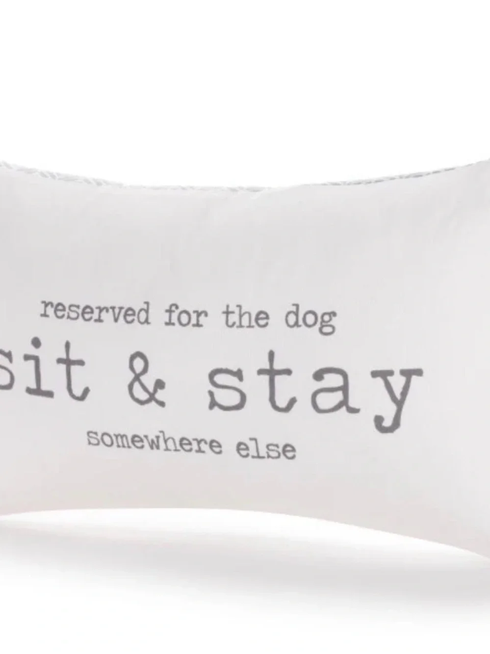 DEMDACO Sit & Stay lumbar toss throw Pillow dog lovers gift NEW home decor pet